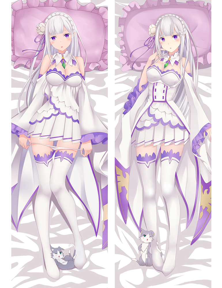 Emilia - Re:Zero Hugging body anime cuddle pillow covers