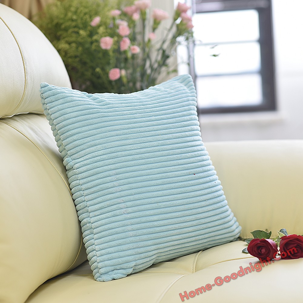 Conditional Free Gifts - Corn Striped Velvet Square Throw Pillow Covers,45*45cm(18x18 inch)