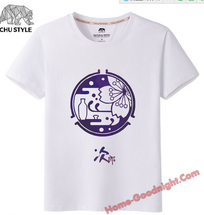 White - Touken Ranbu Online Men Anime T-shirts