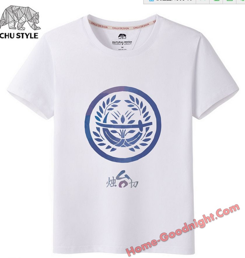 White - Touken Ranbu Online Men Anime T-shirts