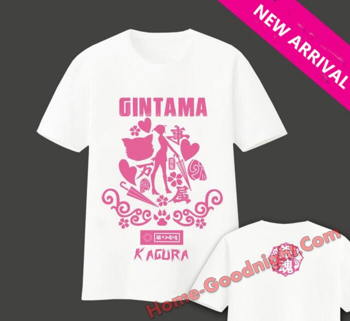 New Mens Kagura Gintama Anime Fashion T-shirts