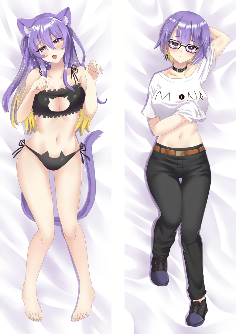 Virtual Youtuber Nekomata Okayu Anime Dakimakura Pillow 3D Japanese Lover Pillow